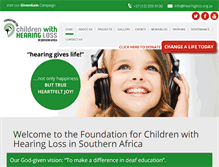 Tablet Screenshot of hearingloss.org.za